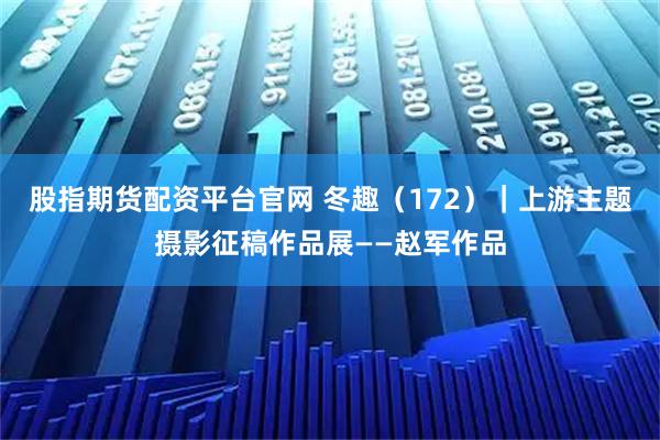 股指期货配资平台官网 冬趣（172）｜上游主题摄影征稿作品展——赵军作品